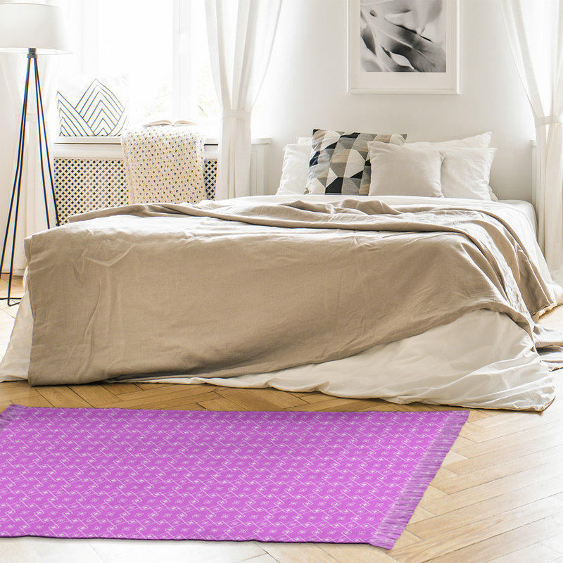 Tapis violet à chevrons Mcguinness, Oui