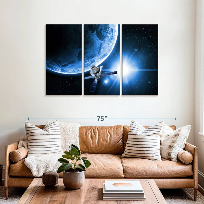 Oberle Satellite In Space, 36" H x 57" W