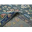 Tapis bleu en laine noué à la main 10 pi 2 po x 13 pi 11 po Oushak