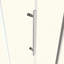 Porte de douche coulissante de 44 à 48 po x H 72 po avec porte en verre trempé de 1/4 po