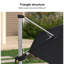 Lillehammer 144'' Lighted Cantilever Umbrella-1596027890