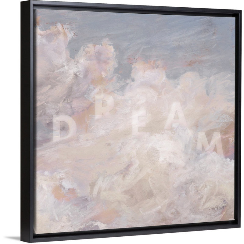 «Daydream Neutral 04» par Lisa Audit - reproduction d'art, Toile avec cadre noir, H 26 po x l 26 po x P 1,75 po