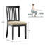 Chaise d'appoint rembourrée H 18,86 po Norita