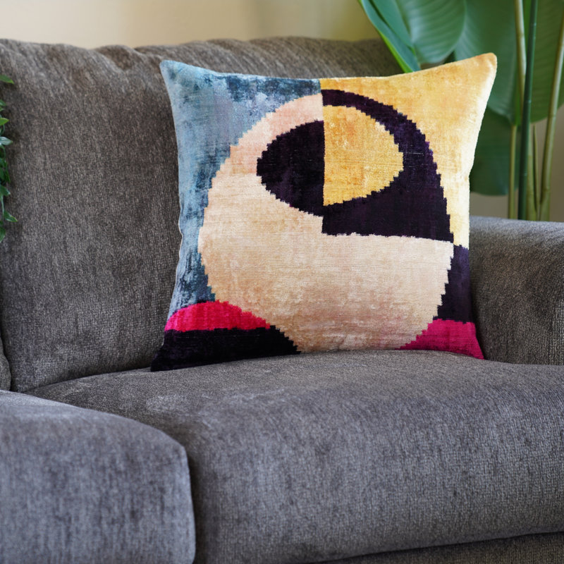 Square Pillow Cover & Insert, 20" H x 20" W, Argyle