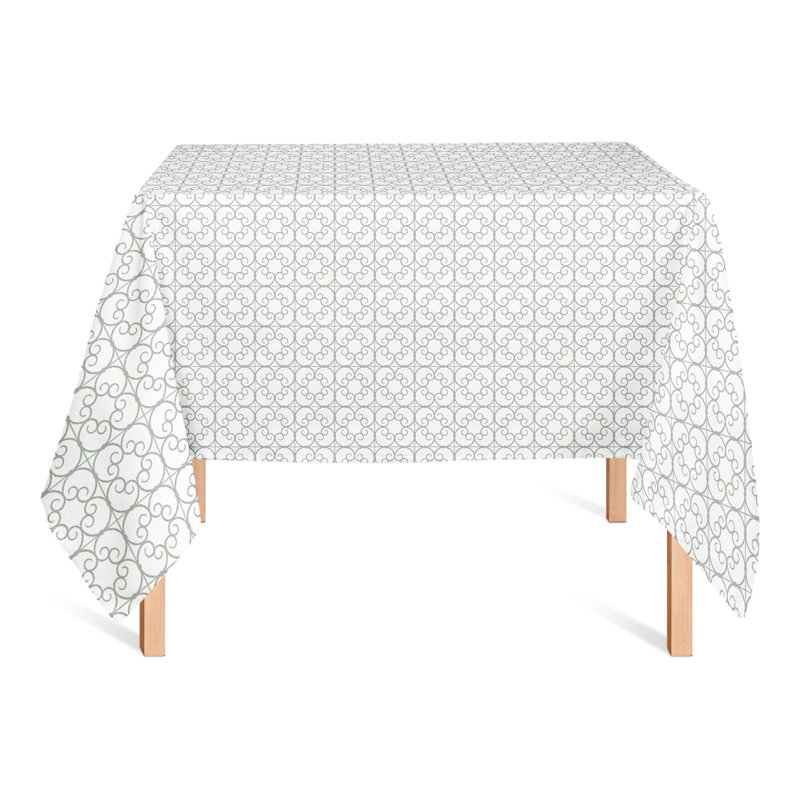 Nappe géométrique carrée, Vert