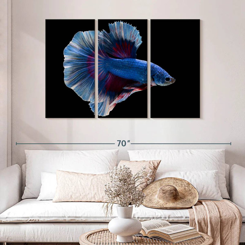 Brampt Elegant Blue Betta, 32" H x 50" W