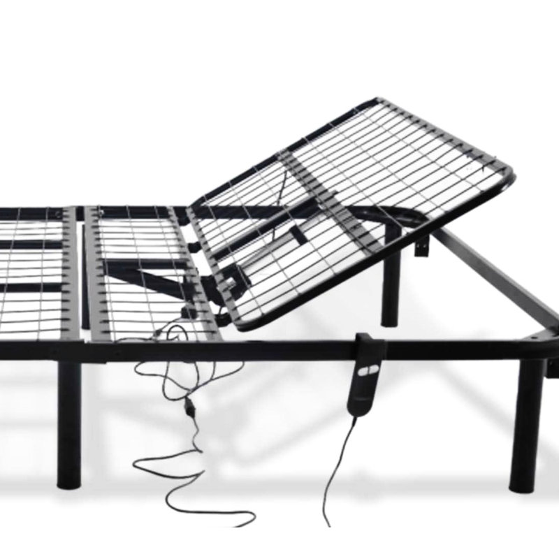 Head Up Only Queen Bed Base, 850Lbs Capacity, Simple Assembly, Black Steel Frame Size Weight Support, Easy To Install,, Queen
