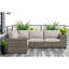 LSI 102'' Wide Outdoor Wicker Patio Sectional with Cushions – Fully Assembled & Reversible Design