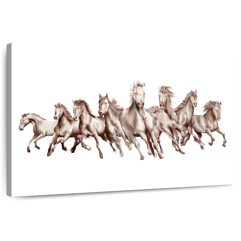 Brampt 8 Horses, 34" H x 51" W