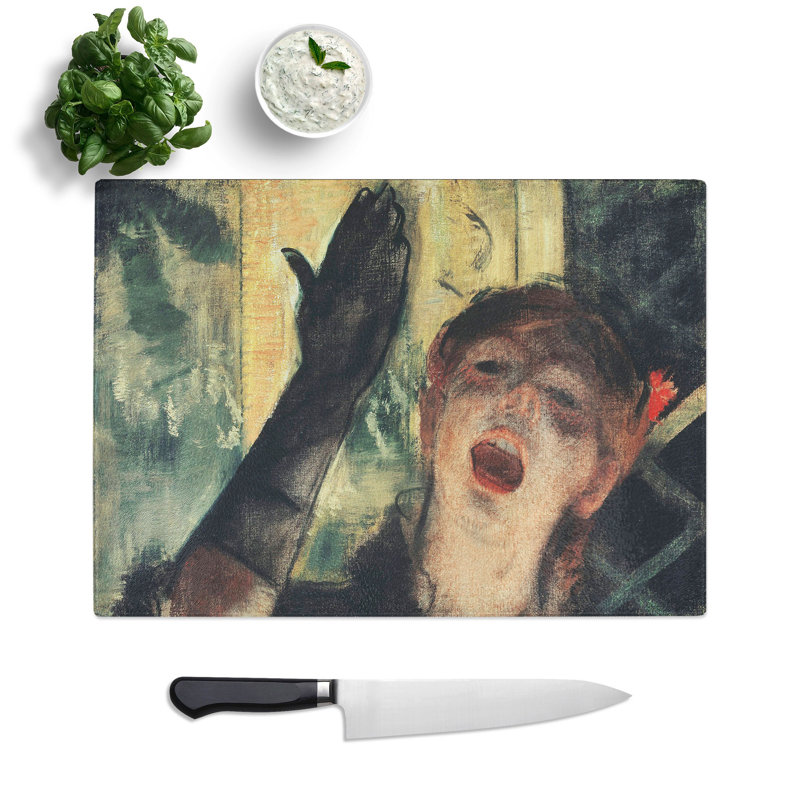 Cafe Singer by Edgar Degas Chopping Board, 0.4cm H x 20cm W x 28.5cm L