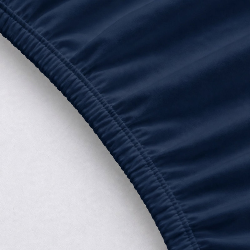 6-Piece Premium Deep Pockets Microfiber Sheet Set, Queen, Navy