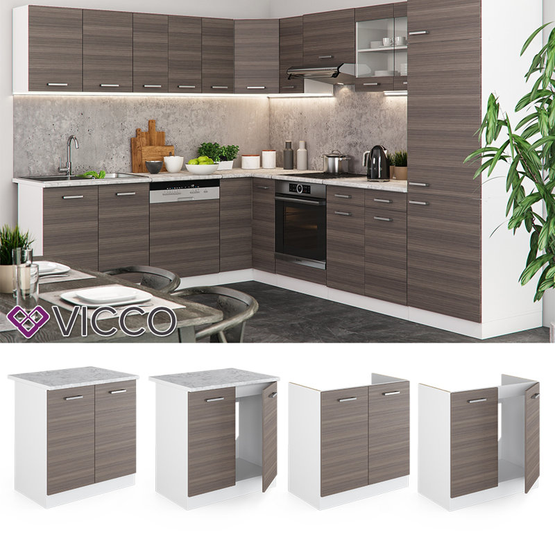 Menguc Matte Sink Unit, Grey