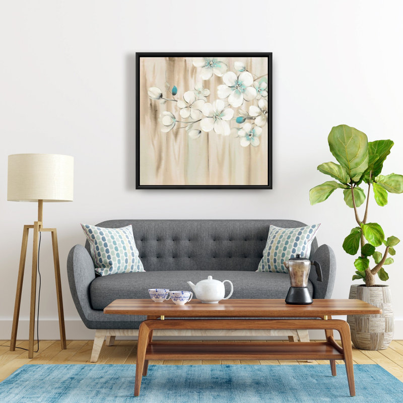 " White Flowers On Wood "