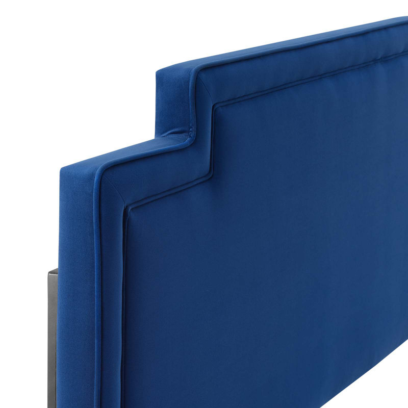 Modway Transfix Performance Velvet Headboard, Navy, King/California King