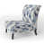Motif victorien silhouettes de camé bleu de cobal sélectionné