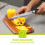 ROYALFORD 7 Piece Knife Set Stainless Steel Sharp Blades with PP Handle Kitchen Knives Includes 6" Cleaver, 8" Chef, 8" Bread, 8" Carving, 7" Santoku, 5" Utility, and 3.5" Paring Knives