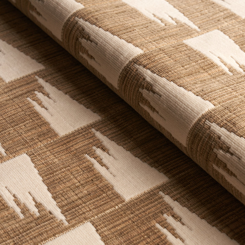 Schumacher x David Kaihoi Tutsi Fabric, Neutral