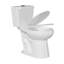 Toilette haute deux pièces compacte 19 po ADA Comfort Hauteur pour personnes âgées, Tornado double chasse 1,0 / 1,28 GPF, CARTE 1000 g