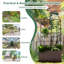 Alzada Metal Raised Garden Bed with Trellis