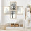 «Rustic Leaf Veen And Trees Branch», reproduction d'art encadrée, affiches, salle de bain, petit art mural