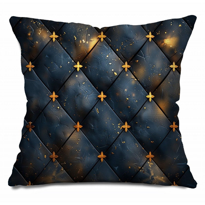 Starry Night Throw Pillow, Visual Art  Pillows, 14"H x 14"W