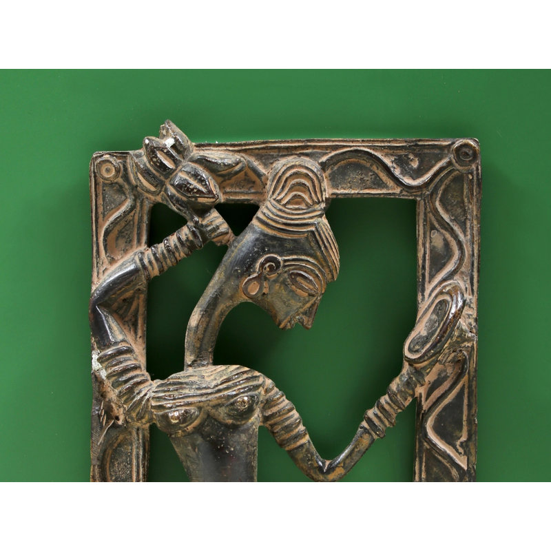Miroir de style tribal vintage 6 po - Petite décoration murale en laiton fabriquée à la main - Art décoratif bohémien