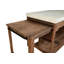 Rustic 61" Wide Oak Kitchen Island, Natural