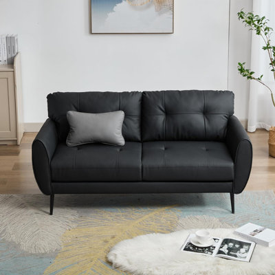 2 Seater Faux Leather Sofa