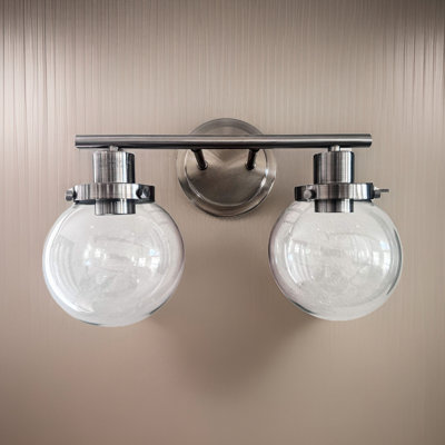 Meuble-lavabo pour salle de bain, 2 appliques noires avec abat-jour en verre transparent, polyvalent pour un éclairage mural, salle de bain luxueuse, salon