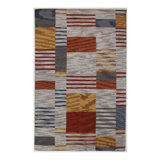 Geometric Area Rug in Orange