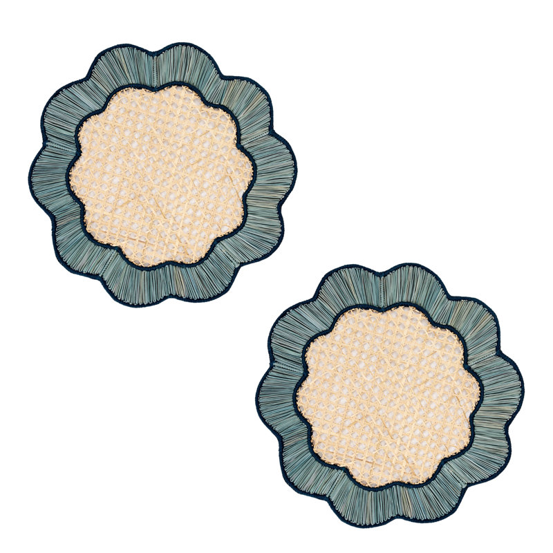 Napperon Breezy - ensemble de 2, Bleu / Marine
