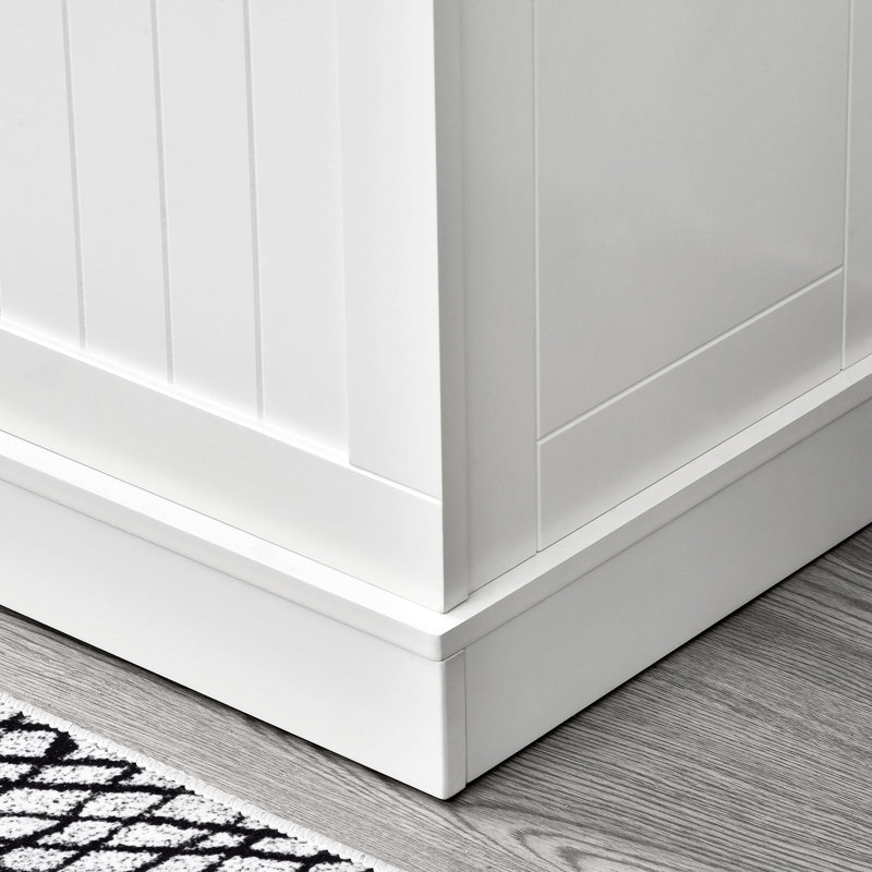 Ameria Hall Tree 37.8'' Wide with Bench and Shoe Storage, White