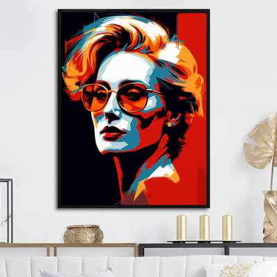Popart Scarlet Streep - Portrait, reproduction d'art sur toile_105850
