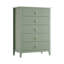 Commode cannelée à 5 tiroirs, commode moderne en bois à 5 tiroirs pour commode de chambre à coucher, armoire de rangement moderne-1418018392