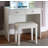 White Makeup Vanity And Stool Set With 10 Lights And USB Port And Power Outlet-1984755562
