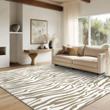 8x10 Area Rug,Soft, Machine Washable, Non Slip, Beige/Cream Abstract
