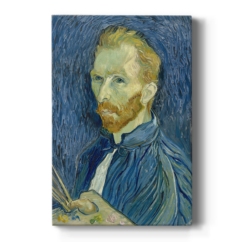 Autoportrait sur toile tendue par Vincent Van Gogh, 24 po x 36 po