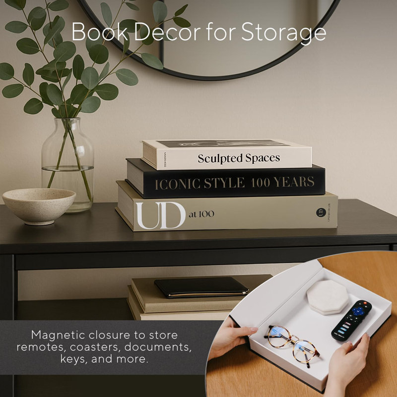 Ensemble de 3 livres décoratifs