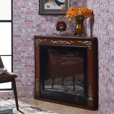 Solid Wood Electric Fireplace