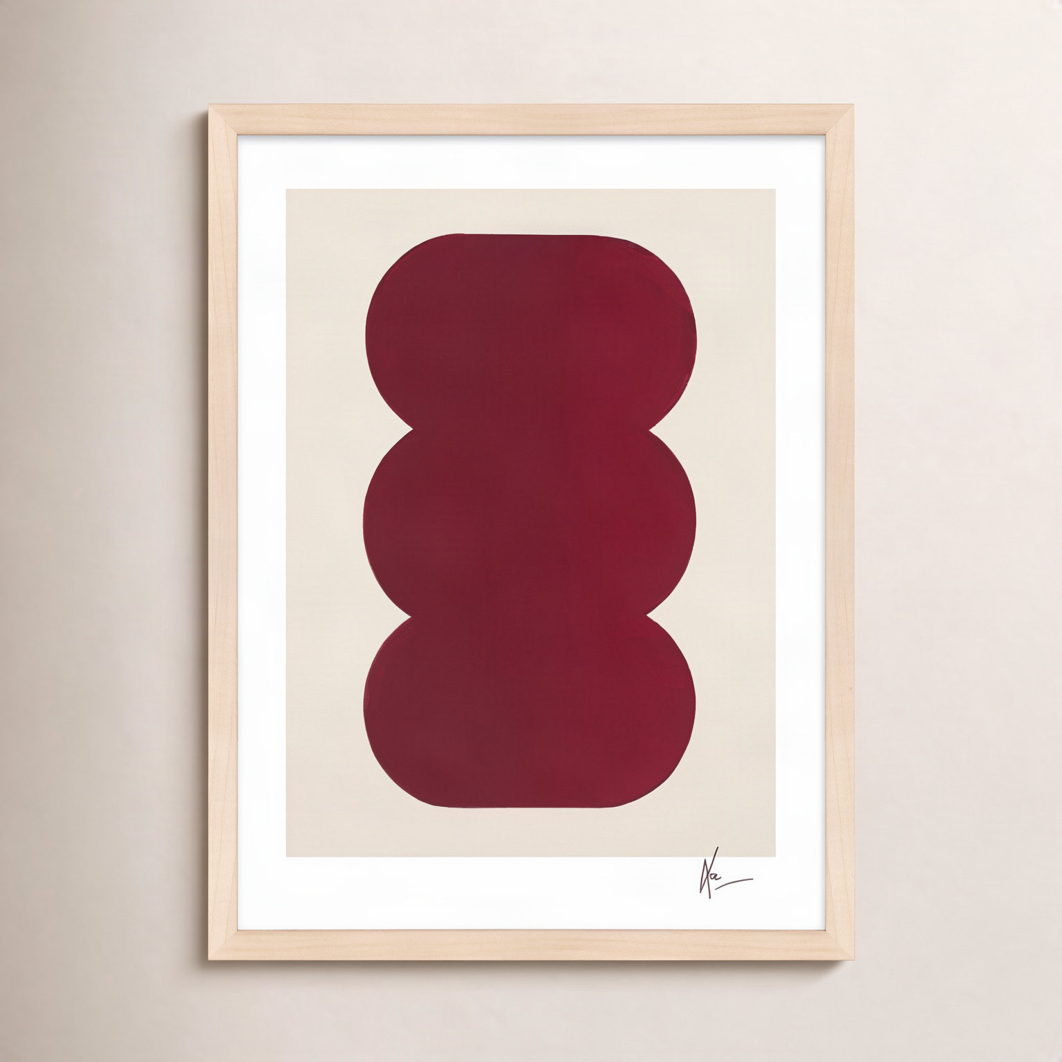 Keyhole 1 by Lee Lessem, 20" H x 16" W x 1.25" D, Maple Framed