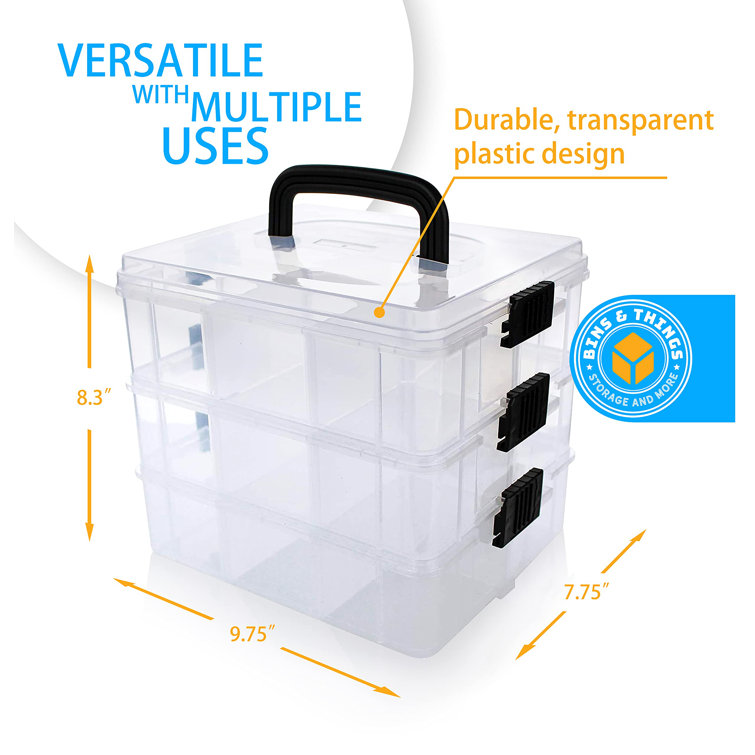WHITE ARTBIN SOLUTIONS CABINET STORAGE BOX case removable trays