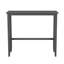 Ensemble de coin-repas 48 po avec 2 chaises pour petits espaces, gris