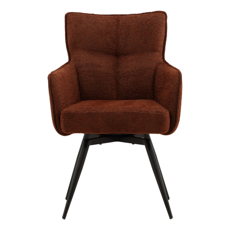 Adelise Swivel Chair Beige, Burgundy
