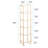 6-tier Glass Bookshelf, Tempered Glass Display Shelf, Modern Open Shelf Bookshelf, Slim Shelving Unit Bookcase For Living Room, Home Office, Bedroom, Golden-1693483677-1681595706