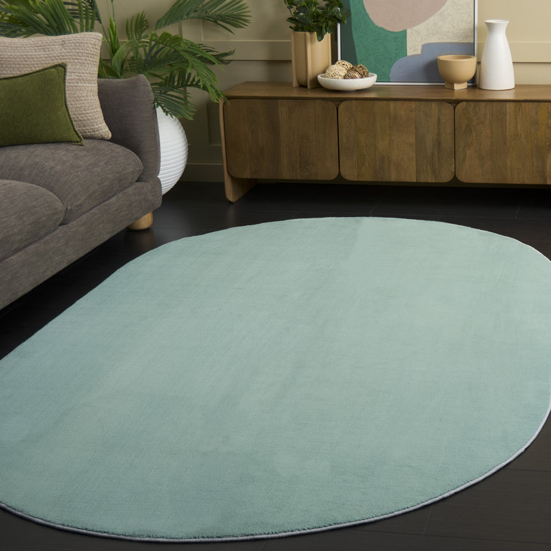 Tapis de couleur unie lavable à la machine Loft 300 Performance, Ovale 5 po x 8 po 