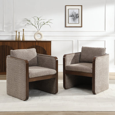 Fauteuils de salle à manger rembourrés Calder