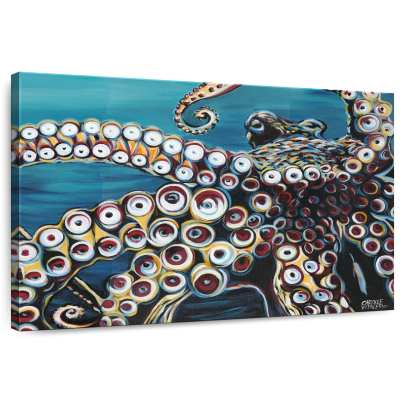 Wild Octopus I, 30" H x 45" W
