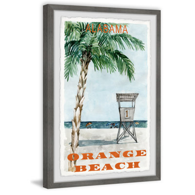 Orange Beach, Alabama - reproduction de photo encadrée sur papier