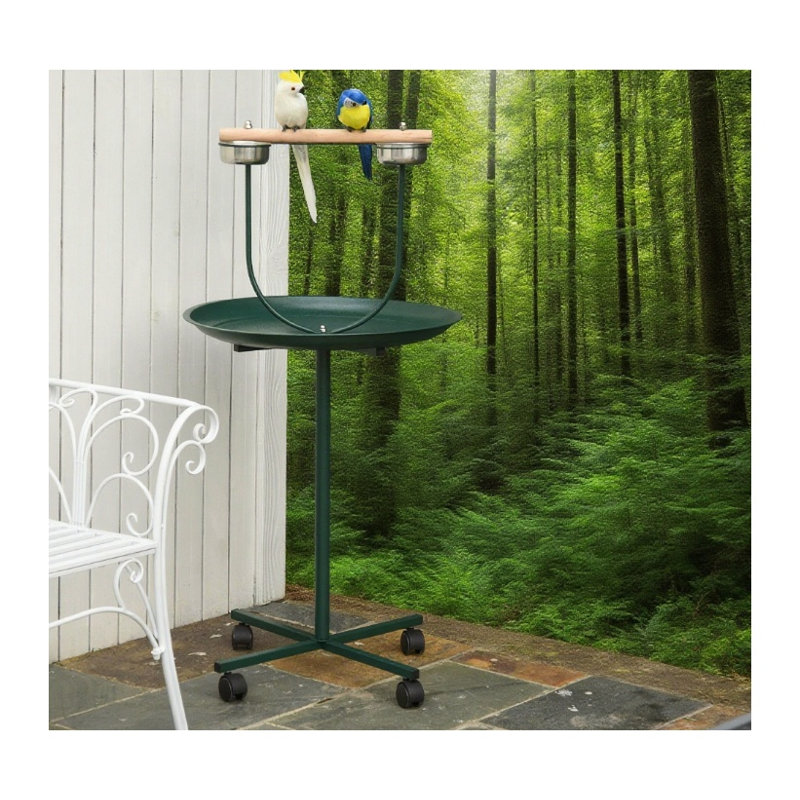 Aire de jeu avec perchoir Green Steel