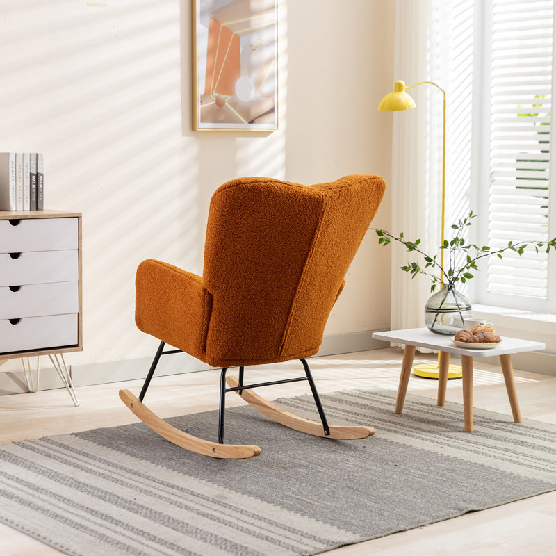 Fauteuil à bascule Teddy, Caramel